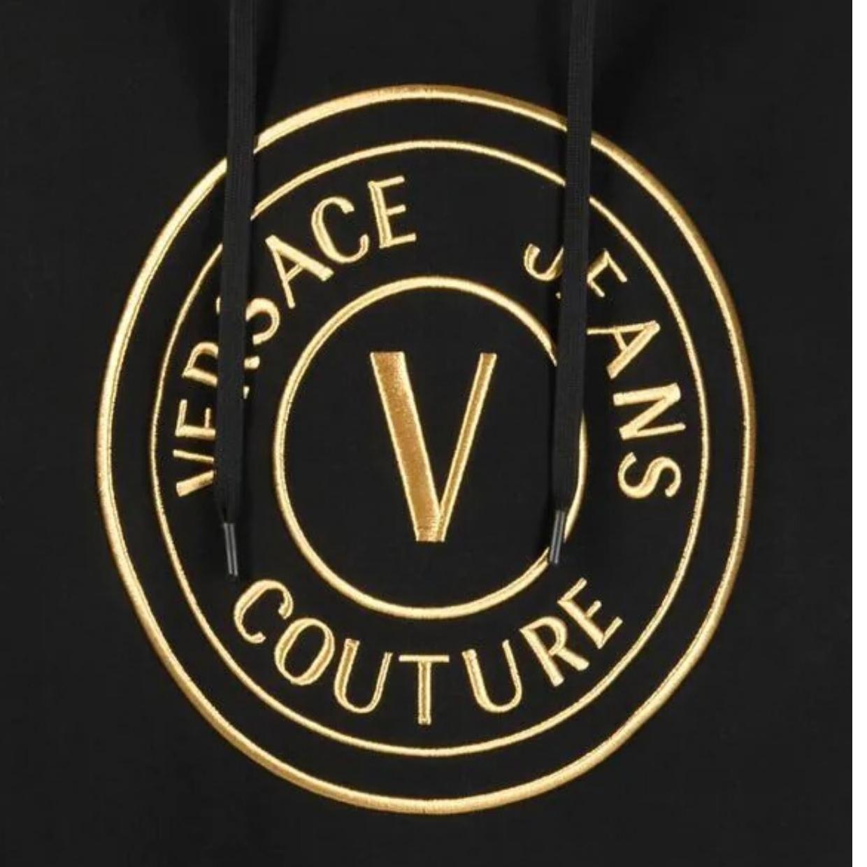 Versace Jeans Couture V Emblem Motif Hoodie