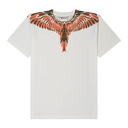 Marcelo Burlon Kids Army Chalk Wings White T-Shirts