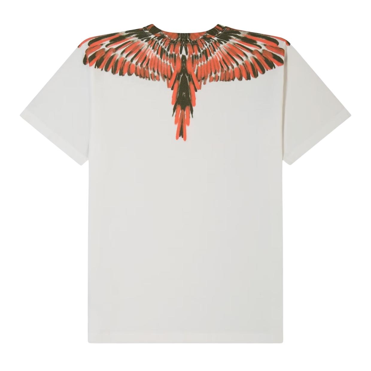 Marcelo Burlon Kids Army Chalk Wings White T-Shirts