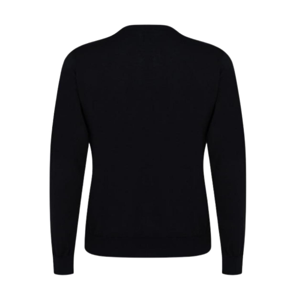 Paul & Shark Logo Badge Black Sweatshirt Knit