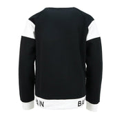 Balmain Kids Black Logo Sweatshirt