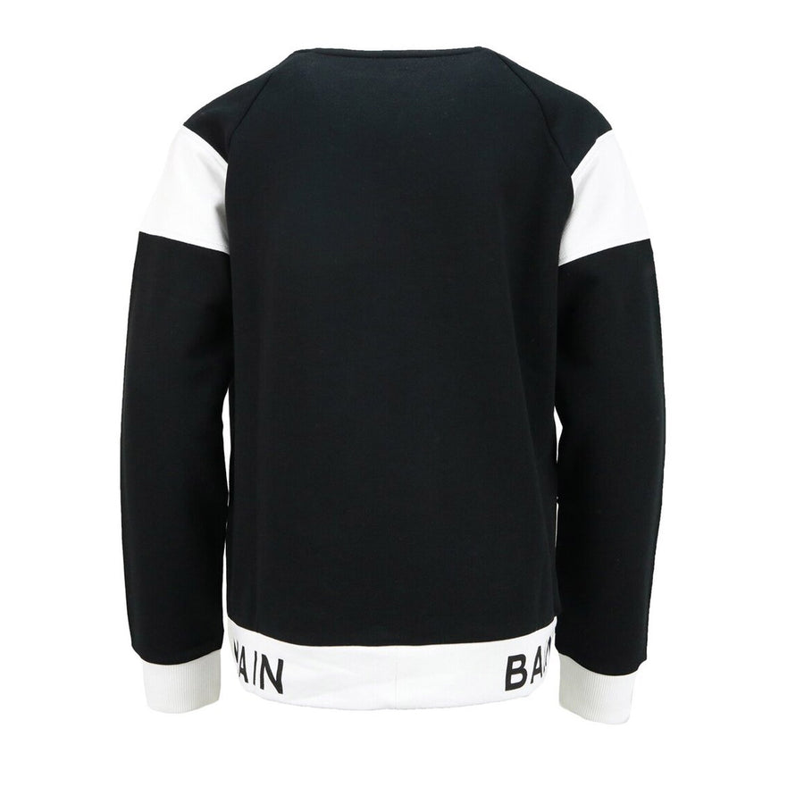 Balmain Kids Black Logo Sweatshirt