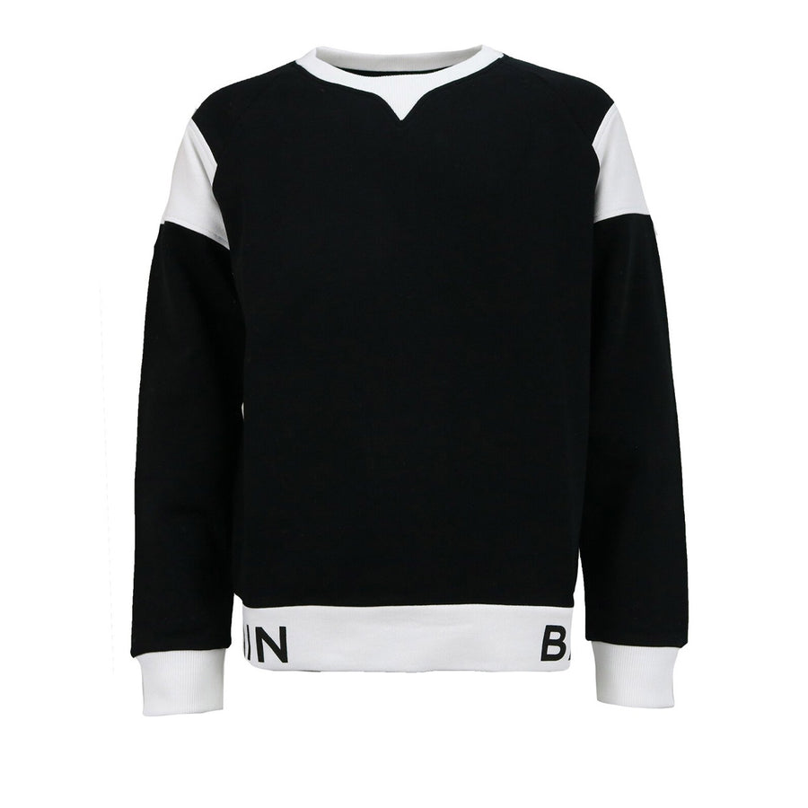 Balmain Kids Black Logo Sweatshirt