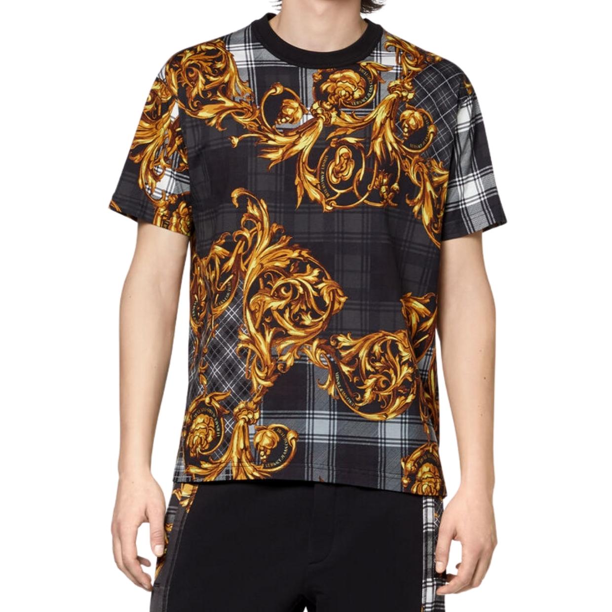 Versace Jeans Couture Black Highland Baroque T-Shirt