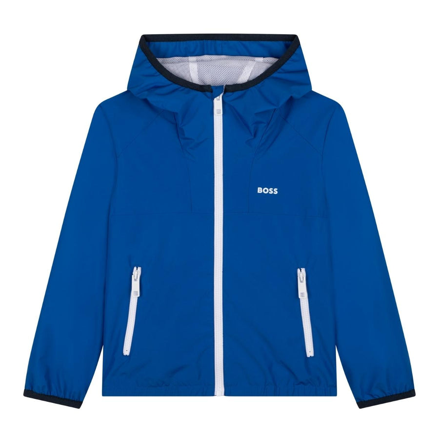 BOSS Blue Lightweight Logo Jacket