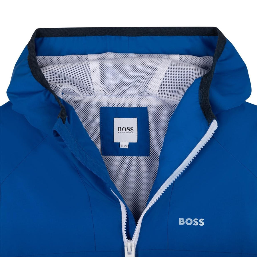 BOSS Blue Lightweight Logo Jacket