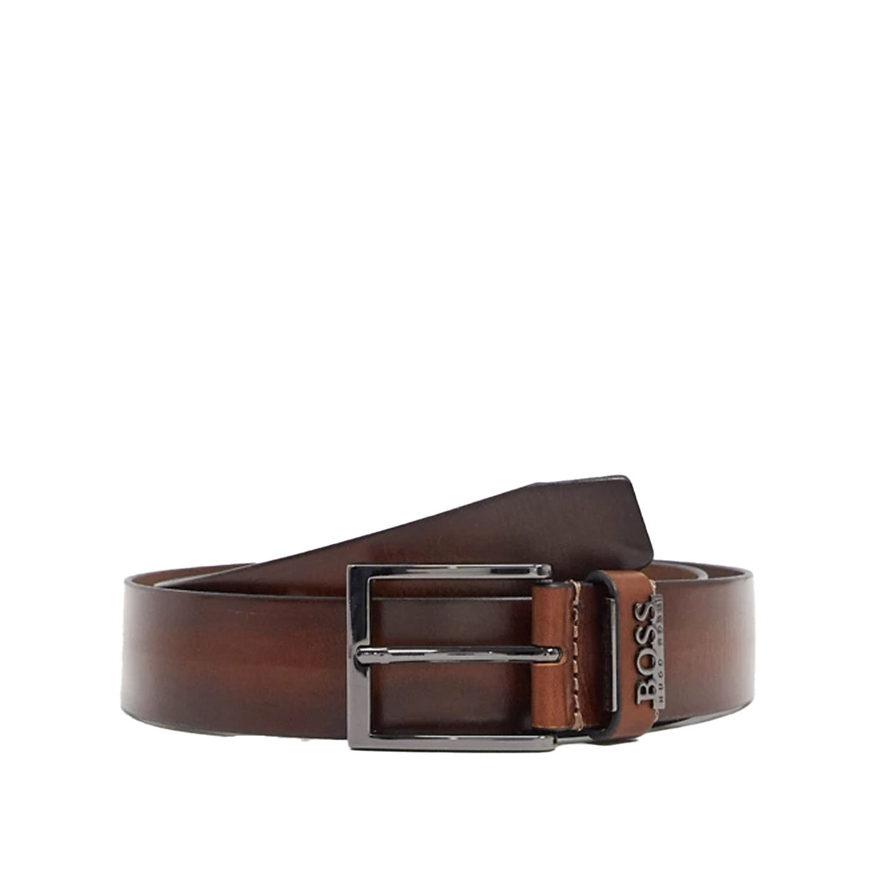 Hugo Boss Brown Senol Leather Belt