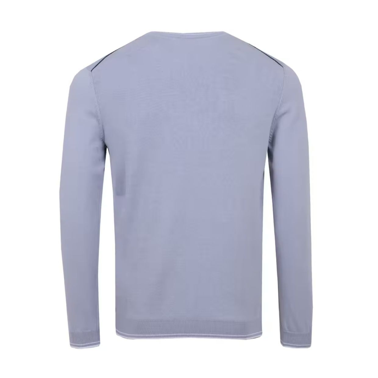 BOSS Light Blue Ritcom Curved Logo Sweater