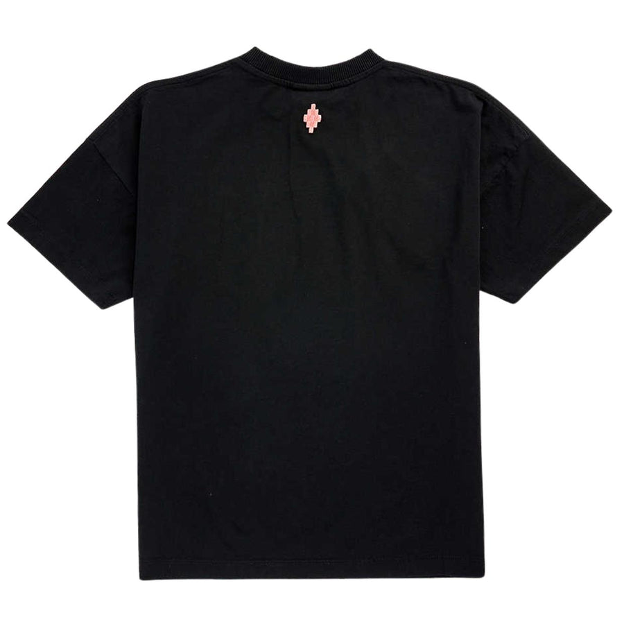 Marcelo Burlon Kids Black Collar Feathers Over T-Shirts