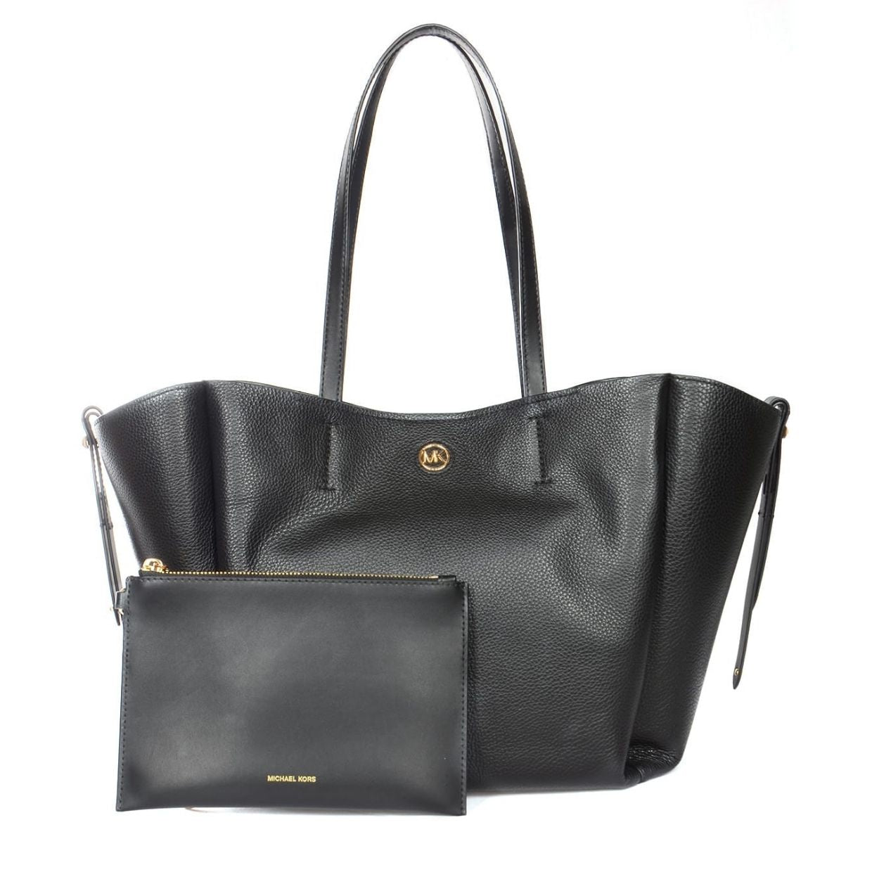 Michael kors sales black shopper bag