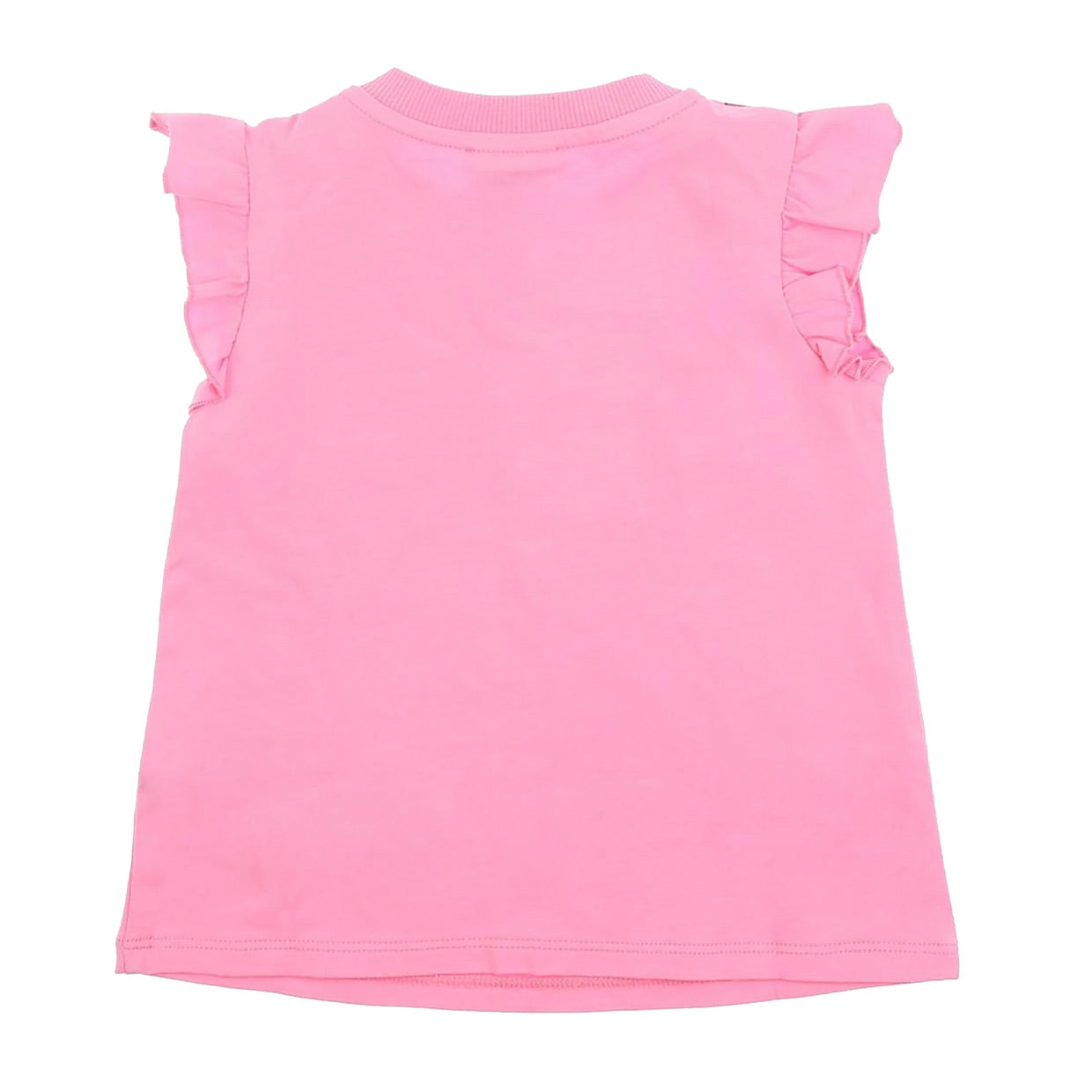 Moschino Baby Pink Frilly Sleeved T-Shirt