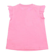 Moschino Baby Pink Frilly Sleeved T-Shirt