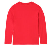 Napapijri Junior Red Long Sleeve Saloy T-Shirt