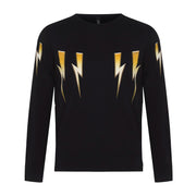 Neil Barrett Gold Bolt Sweatshirt