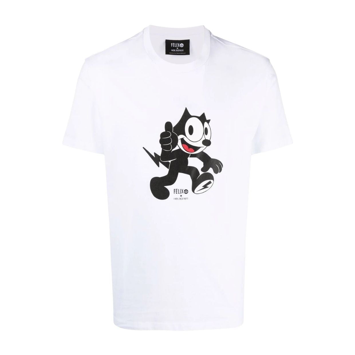 Neil Barrett X Felix The Cat White T-Shirt