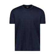Paul & Shark Navy Cotton T-Shirt With Logo Tape