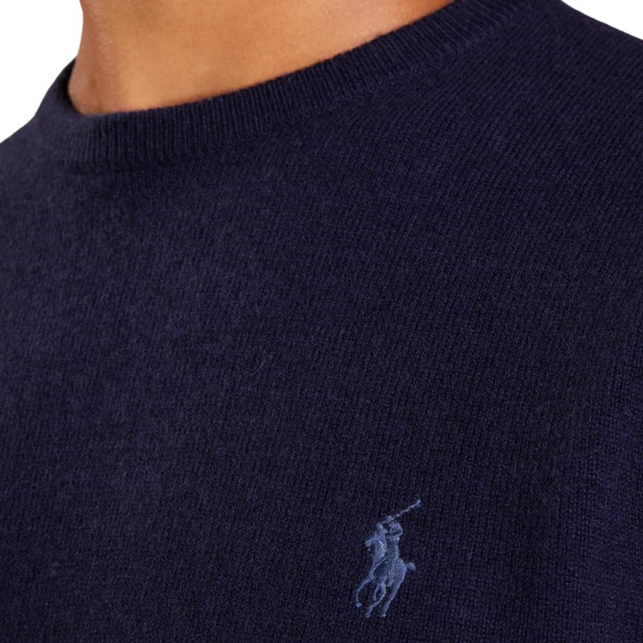 Ralph Lauren Navy Embroidered Logo Jumper