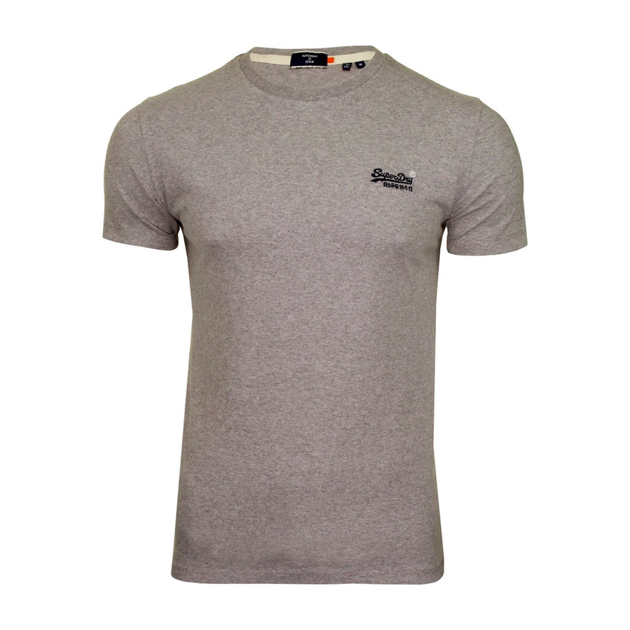 Superdry Grey Embroidered Logo T-shirt