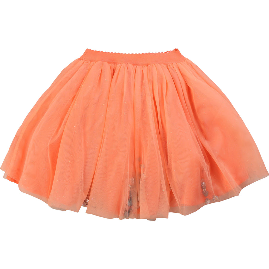 Billieblush Net Frill Beach Print Skirt