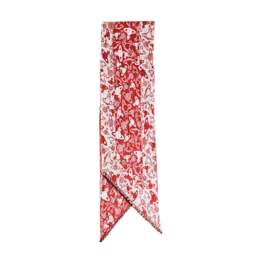 Vivienne Westwood Red Two Point Silhouette Scarf