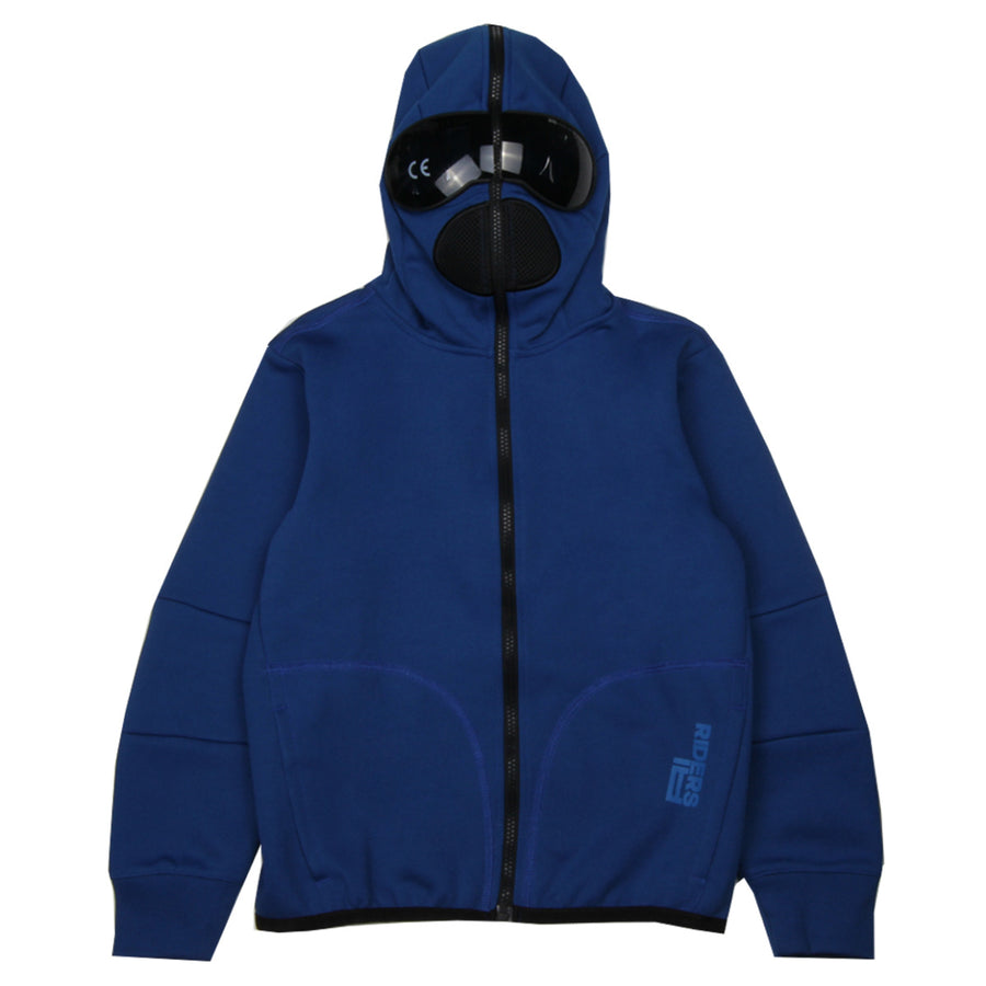 Al Riders On The Storm Kids Blue Cotton Hoodie front 