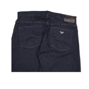 Armani Jeans 5 Pocket J21 Regular Fit Dark Denim Jeans - Retro Designer Wear