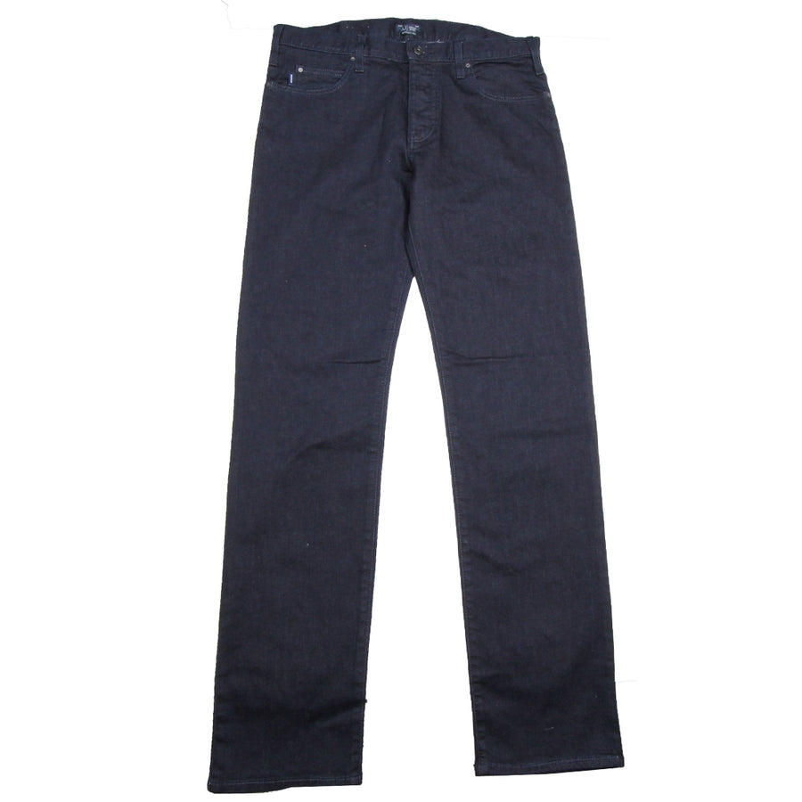 Armani Jeans 5 Pocket J21 Regular Fit Dark Denim Jeans - Retro Designer Wear