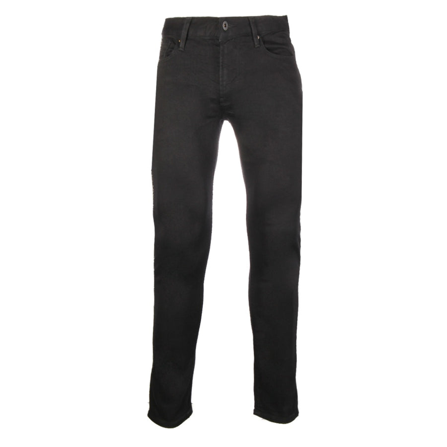 Emporio Armani Black Logo Patch Comfort Jeans front 