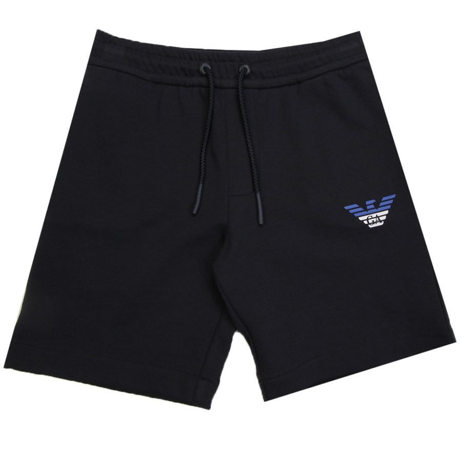 Armani Junior Blue Cotton Shorts