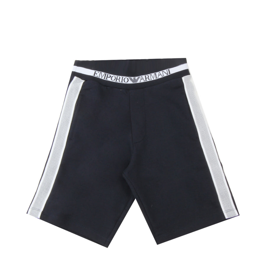 Armani Junior Logo Print Jersey Shorts