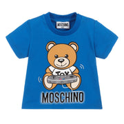 Moschino Baby Blue Teddy Print T-shirt