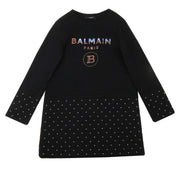 Balmain Kids Logo Print Dress