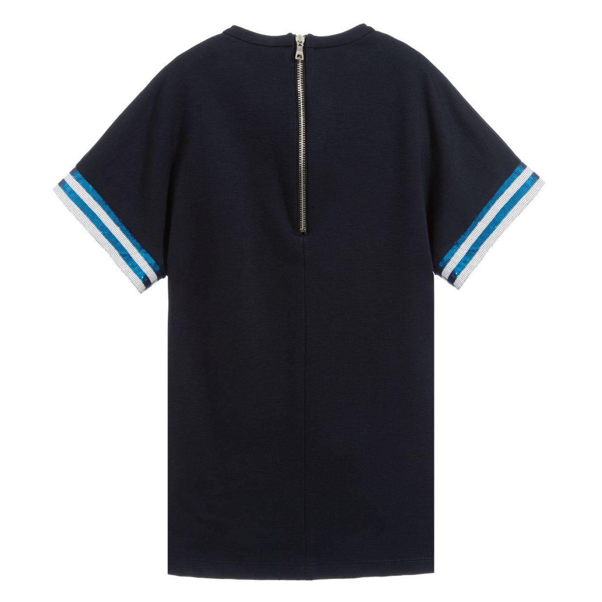 Balmain Kids Blue Milano Logo Dress