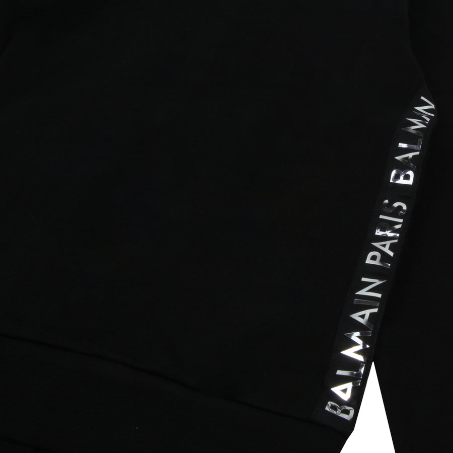 Balmain Kids Metallic Logo Track Top