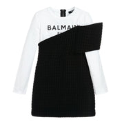 Balmain Kids Logo Print Dress