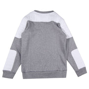 Balmain Kids Grey Chest Logo Sweatshirt