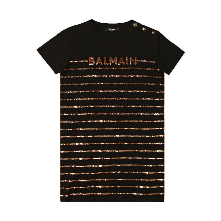 Balmain Kids Sequin T-shirt Dress