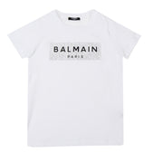 Balmain Kids Embellished Logo T-shirt