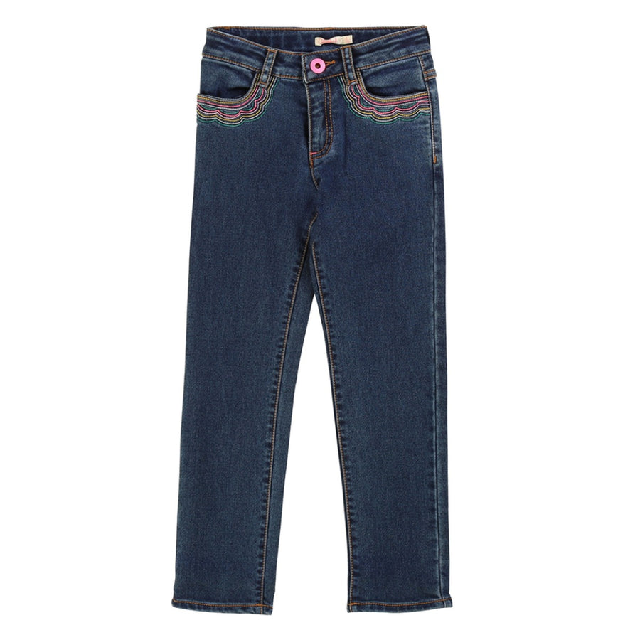 Billieblush Colour Embroided Denim Jeans front 