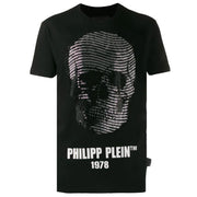 Philipp Plein Black SS Skull Logo T-shirt front 