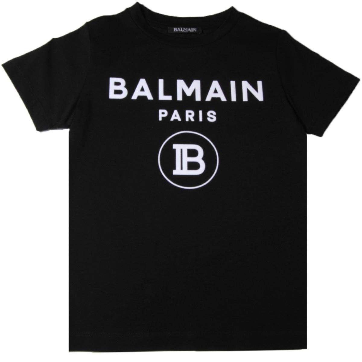 Balmain Paris Black and White Logo T-Shirt