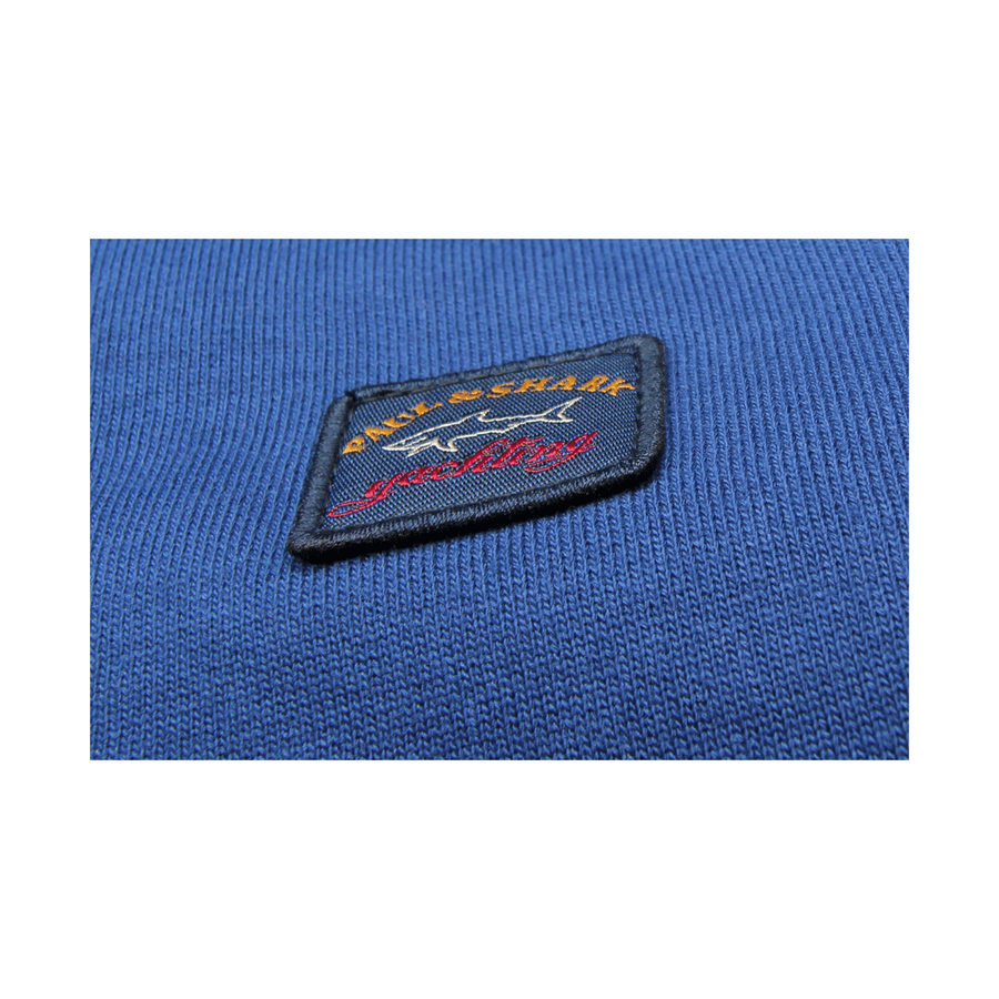 Paul & Shark Kids Chest Logo Blue Zip Top - Retro Designer Wear