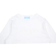 Lanvin Kids Chest Logo White Top - Retro Designer Wear