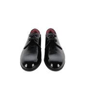 Dolce & Gabbana Black Patent Derby Shoes - Retro Designer Wear