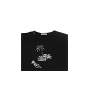 Dolce & Gabbana Embroidered Black T-Shirt - Retro Designer Wear