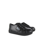 Dolce & Gabbana Nappa Leather Black Sneakers - Retro Designer Wear