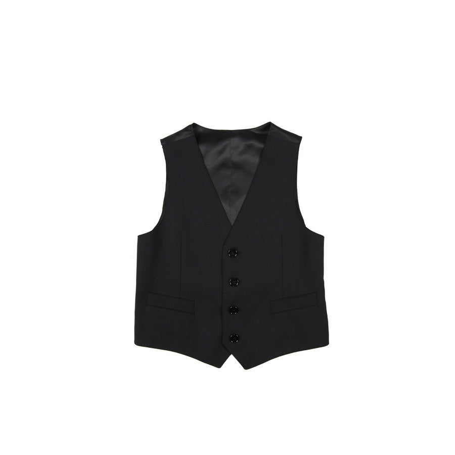 Dolce & Gabbana Four Button Black Waistcoat - Retro Designer Wear