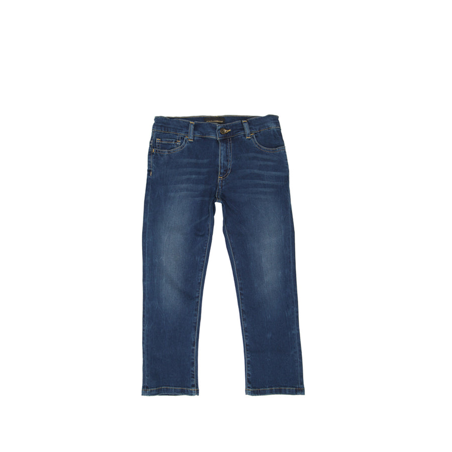 Dolce & Gabbana Slim Fit Stretch Denim Jeans - Retro Designer Wear