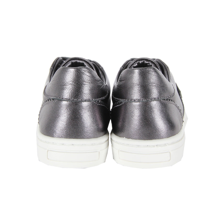 Dolce & Gabbana Kids Grey Metallic Trainers - Retro Designer Wear