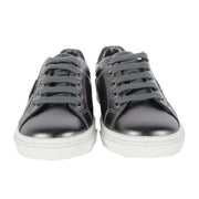 Dolce & Gabbana Kids Grey Metallic Trainers - Retro Designer Wear